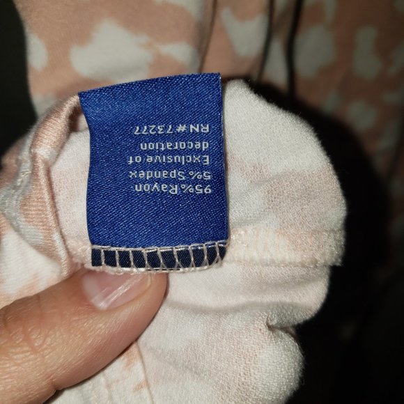 Apt. 9 Pink Leopard Print Short Sleeve Top Size XL - Picture 3 of 3